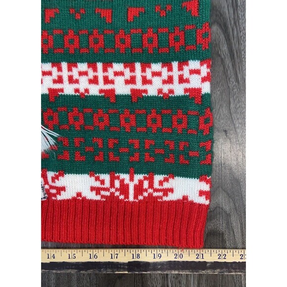 33 Degrees Sweater Women's XL Christmas Green White Llama - Picture 9 of 13